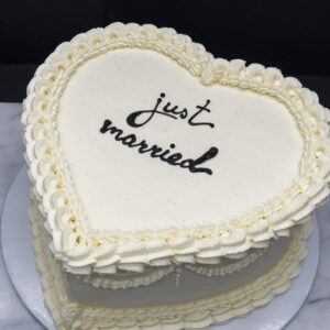 Vintage Heart-Shaped Cake