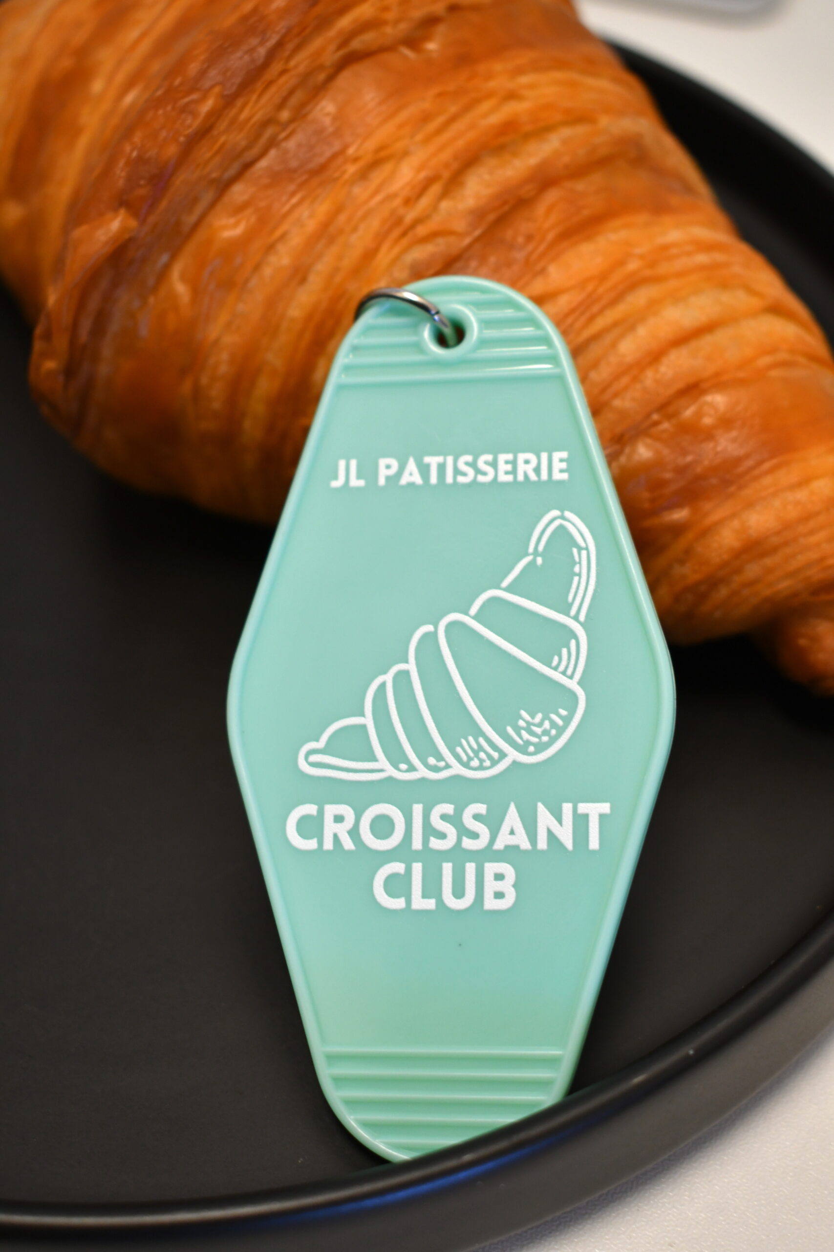 croissant club keychain
