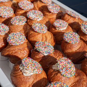 Dot Cake Cruffins