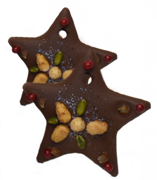 chocolate star christmas