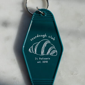 GREEN SOURDOUGH CROISSANT CLUB KEYCHAIN