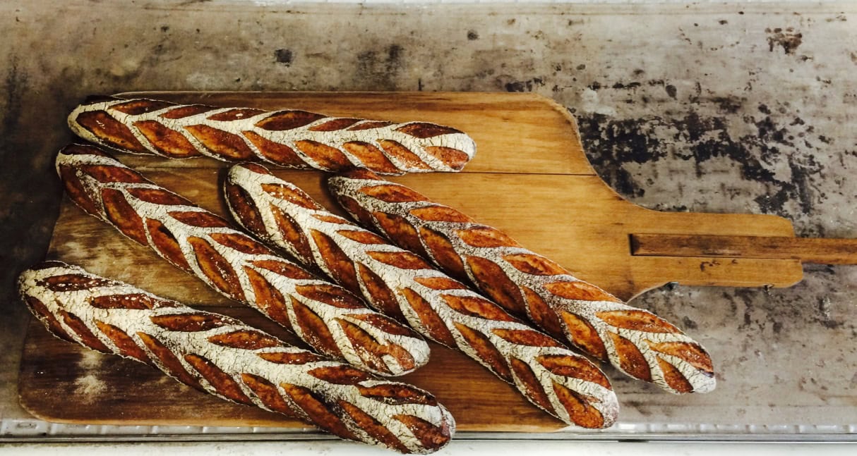 Sourdough baguettes